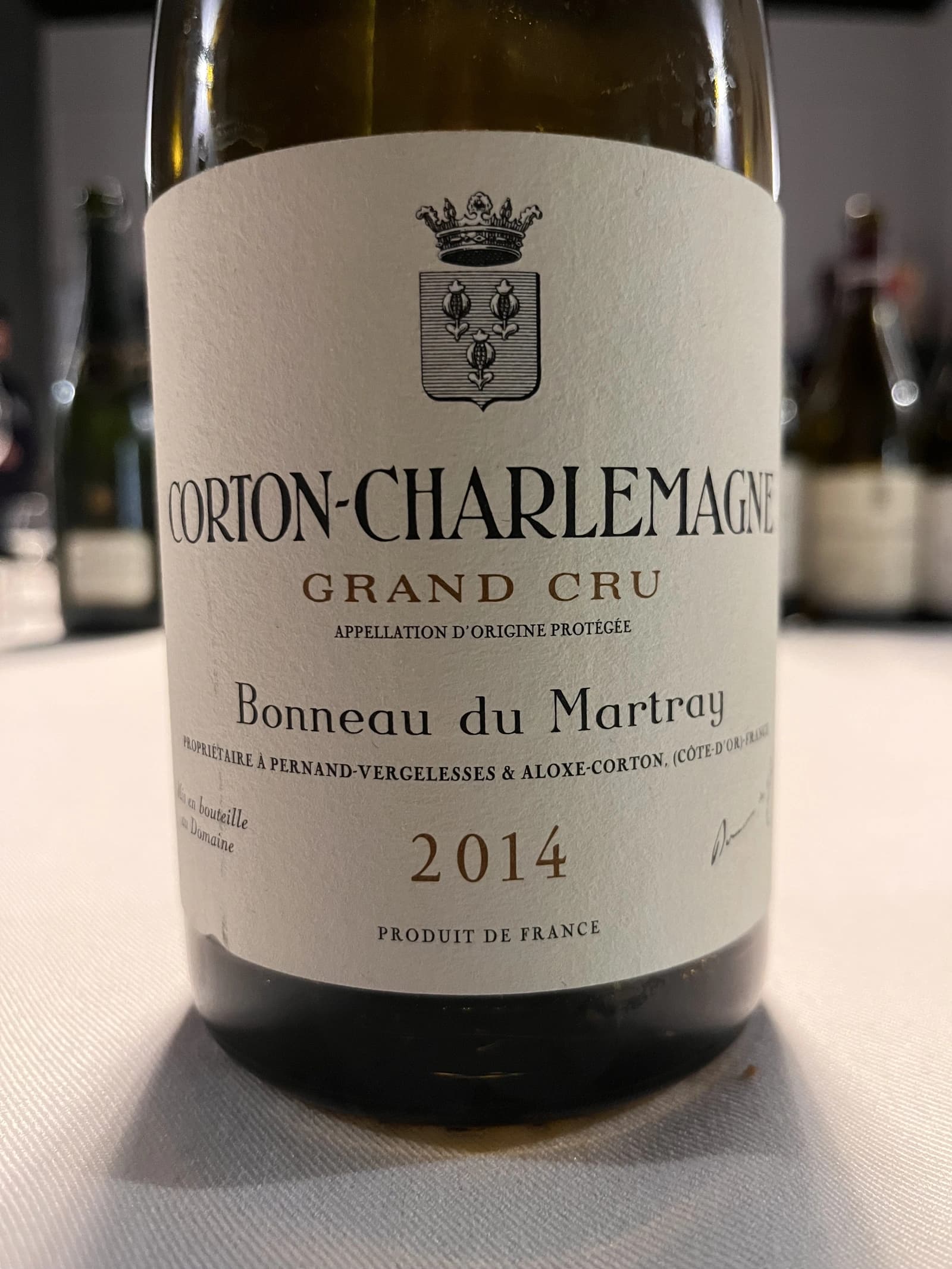 Domaine Bonneau du Martray Corton-Charlemagne Grand Cru 2014