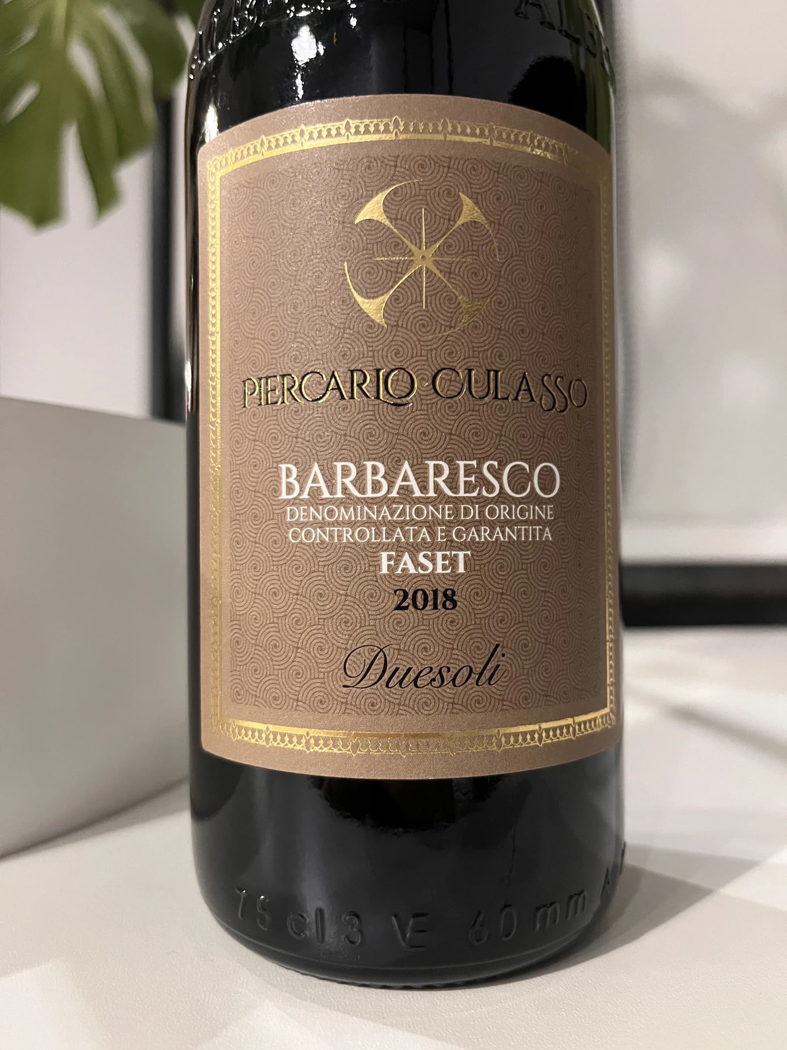 Piercarlo Culasso Barbaresco Faset Duesoli 2018