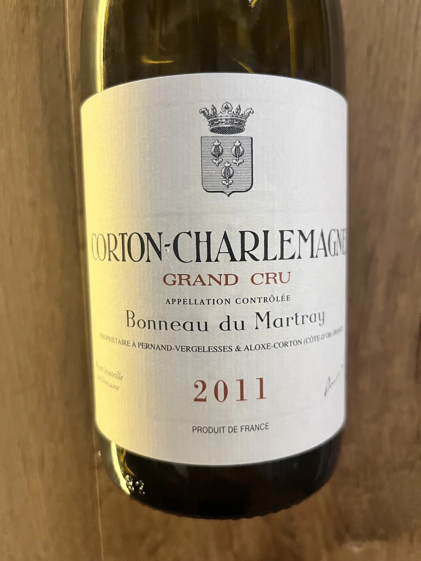 Domaine Bonneau du Martray Corton-Charlemange Grand Cru 2011