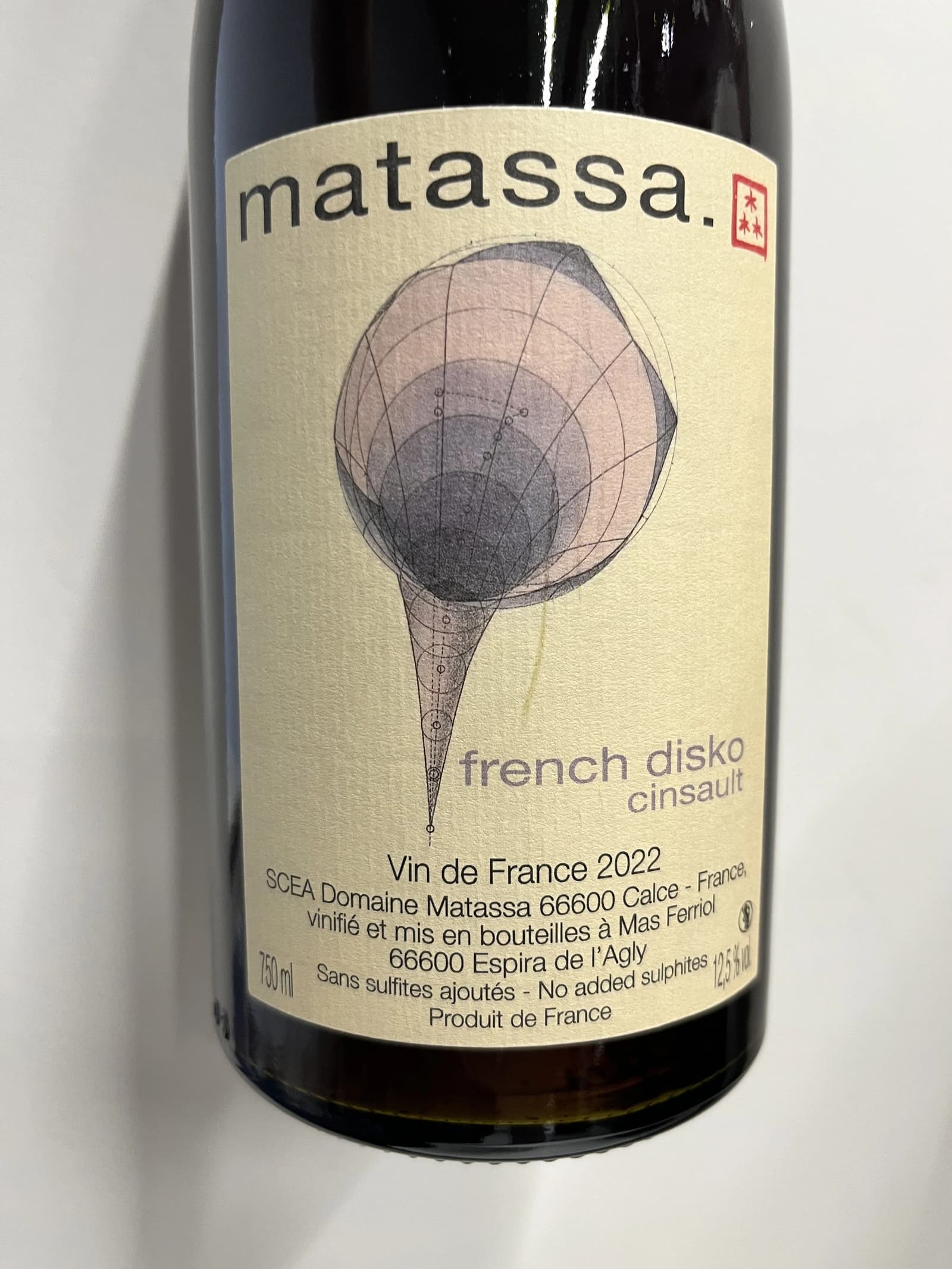 Matassa french disko cinsault 2022