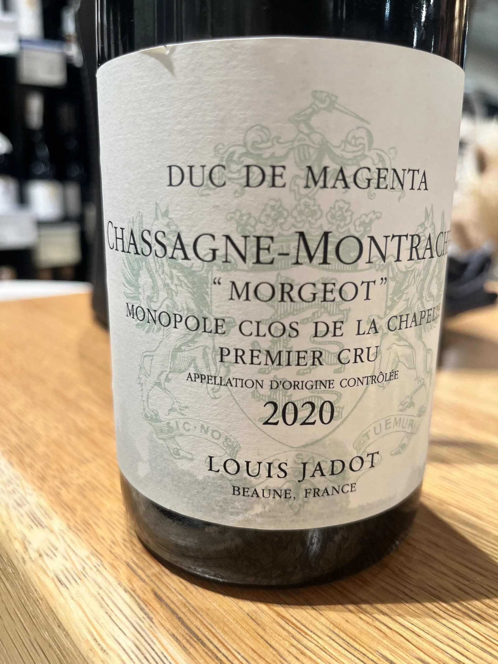 Louis Jadot Duc de Magenta Chassagne Montrachet Morgeot Monopole Clos de la Chapelle 1er Cru 2020